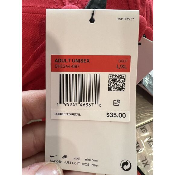 Nike Tiger Woods Structured Dri-FIT ADV Club Cap Hat Large/XL Stretch Red NEW - Picture 4 of 4